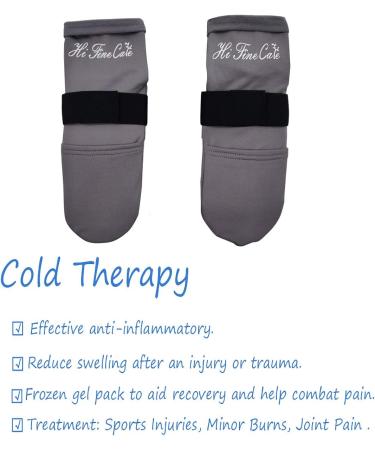 Cold Therapy Socks with Ice Packs for Foot Pain Relief - Set of 2 Gray Socks, Ideal for Swelling, Neuropathy, Plantar Fasciitis, Arthritis - Buy Online on GoSupps.com
