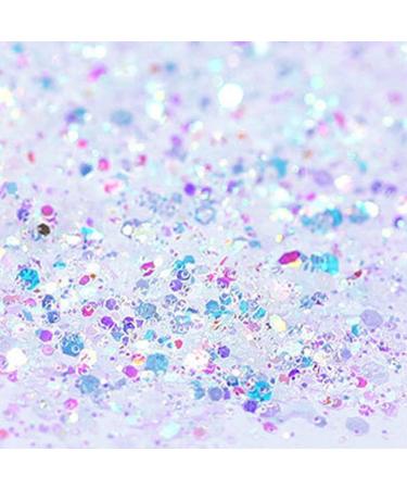 Holographic Glitter Nails Sequins Set - 12 Superfine Colors for Nail Art Decorations - Buy Online on GoSupps.com