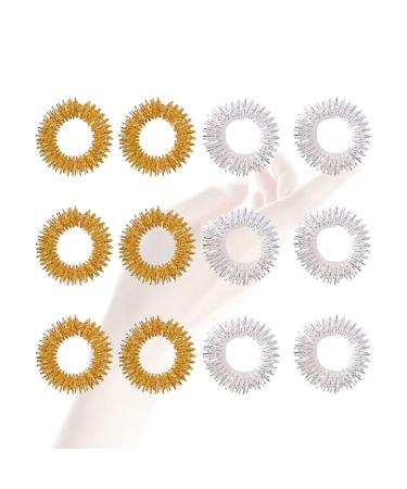 Toyandona 20st Finger Massage Ring Massage roller ring Massage rings Sensoric finger toys toys spiky sensory ring Handring toy finger massage roller iron child self -made stress