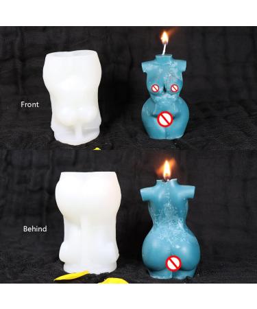 LOVE'N KISS Woman Silicone Body Wax Candle Molds - 3D Thick Female Figure for DIY Soap, Candle, Chocolate, Resin Art - Buy Online on GoSupps.com