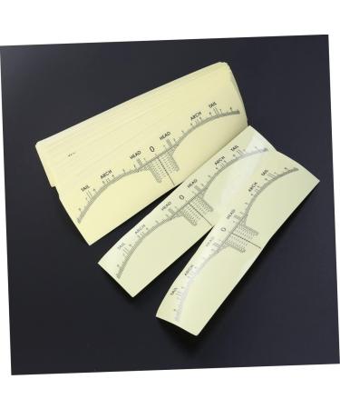 Hemoton 300 Pcs Eyebrow Ruler Brow Stickers Eye Brow Stencil Eyebrow Measuring Ruler Tools Disposable - Buy Online on GoSupps.com