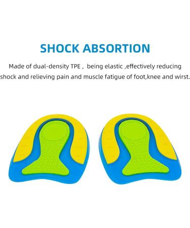 JoyRay Gel Heel Cups - Shock Absorbing Inserts for Heel Spurs, Plantar Fasciitis, and Ankle Pain - Non-Slip Lightweight Cushions for Sensitive Heels (1 Pair) - Buy Online on GoSupps.com
