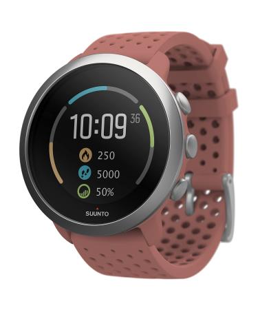 Suunto 3 sports watch with wrist-based heart rate measurement 24/7 activity tracker and recovery monitoring Red (Granite Red)