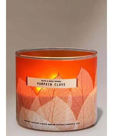 Bath & Body Works White Barn 3-Wick Candle w/Essential Oils - 14.5 oz - 2021 Autumn! (Pumpkin Clove)