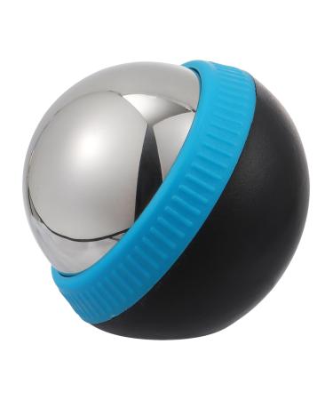 Beaupretty 1stk massage ball made of stainless steel massage ball hearing protection for children muscle massage roller foot massage device Multifunctional tool Manual massage device Fitness requirement 8.3x7.5x7cm blue