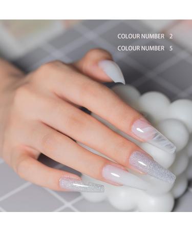 Mobray Pink Clear Poly Nail Gel Kit - 6 Color Builder Set for Beginners | Includes Slip Solution, Base & Top Coat | Nail Art Starter Kit - Buy Online on GoSupps.com