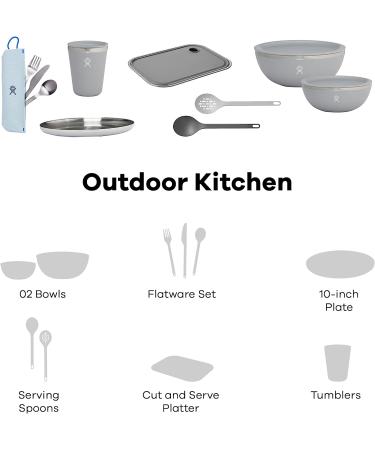 Hydro Flask Stainless Steel Flatware Set - Portable Camping Dinnerware Utensils - Buy Online on GoSupps.com