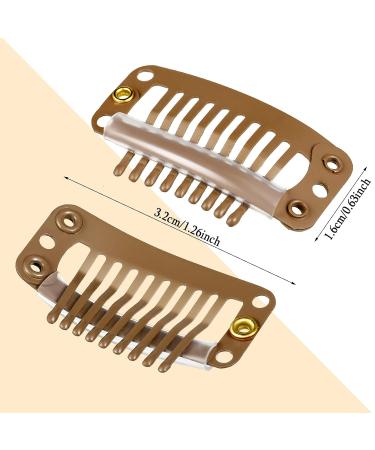 30Pcs 32mm 9-Teeth Snap Clips for Hair Extensions - Mixed Colors - Buy Online on GoSupps.com