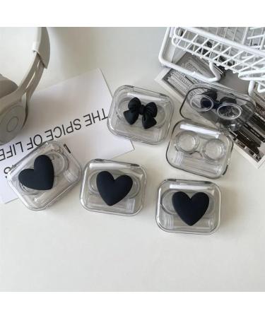 Shop KCHYCV Heart-Shaped Cosmetic Contact Lens Container - Pink Travel Holder Set - Buy Online on GoSupps.com