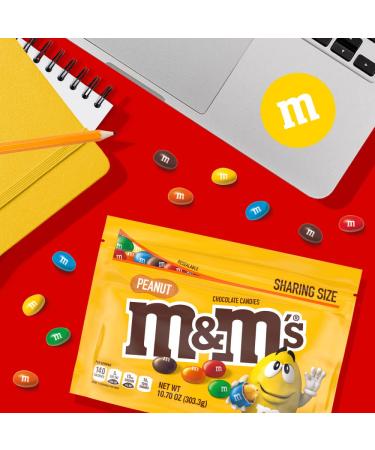 M&M'S Peanut Chocolate Candy 10.7 oz Sharing Size Bag - Buy Online on GoSupps.com
