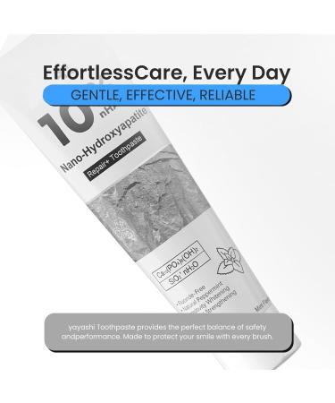 Hydroxyapatite Toothpaste 120g Fluoridee frree Toothpaste Whitening Remineralizing Nano Hydroxyapatite Toothpastes for Reduces Cavities Adults and Children Oral Care - Buy Online on GoSupps.com