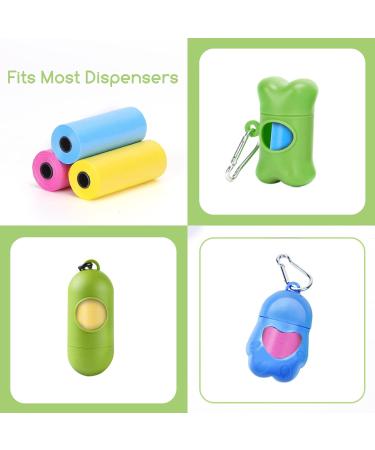 Nobleza - 1080-Count Dog Poo Bags Large Pet Waste Bags Leak-proof Unscented Pick Up Poo Bag 72 Rolls Colour Yellow Pink Blue Green Black 1 count (Pack of 1080) 5 Color - Buy Online on GoSupps.com