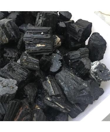 3pcs Natural Black Tourmaline Crystal Rough Stone Rock Specimen Natural Stones and Minerals - Buy Online on GoSupps.com