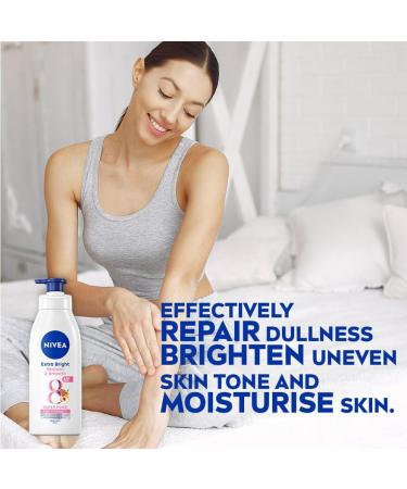 NIVEA Extra Bright Radiant & Smooth Body Lotion 380ml - 8 Super Foods & 40X Vitamin C with UV Filter for Glowing Skin - Buy Online on GoSupps.com