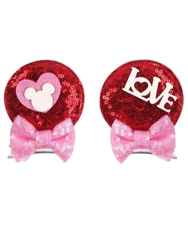New 2025 Cute Glitter Mouse Ears Bow Hair Clips Festival Hairpins Party Gift Barrettes New For Fashion Hair Accessories Jewelry Fashion Accessories Creative Gift