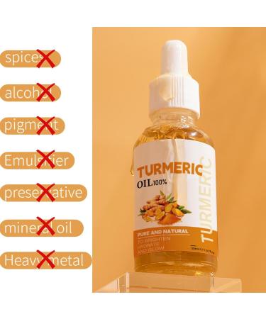 Turmeric Brightening Oil - Skin Brightening Face Essence Turmeric Drops 30ml Non Greasy Natural Facial Skin Care Essence with Dropper Facial Oil Enhancer: for Dehydrated or Dry Skin - Buy Online on GoSupps.com