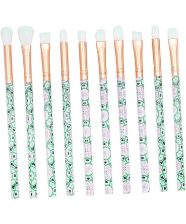 Ipetboom 10pcs Makeup Green Plastic Supplies Eyeshadow Care Eye Beauty Handle Hair Cosmetic - Buy Online on GoSupps.com