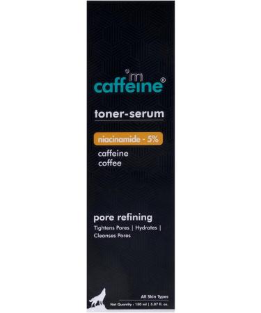mCaffeine Toner Serum Niacinamide Serum 5 Percent - Pore Tightening Blemish Reducing 24 Hour Hydration - Lightweight and Non-Greasy - 150 ml - Buy Online on GoSupps.com