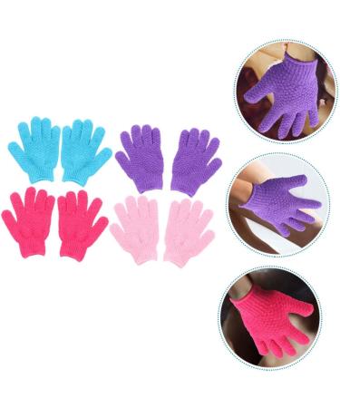 Healeved Mens Body Wash 8pcs Bath Scrub Gloves - Polyester Exfoliating Grooming Glove Set - Buy Online on GoSupps.com