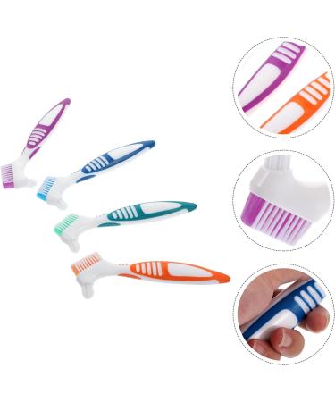 Buy Healvian 4-Piece Toothbrush Cleaning Tools for Dentures & Prosthesis Care - Double Head Cleaner for Optimal Oral Hygiene - Buy Online on GoSupps.com