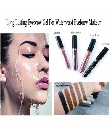Waterproof Semi-Permanent Eyebrow Gel for Long-Lasting & Sweat-Resistant Makeup - Black/Brown - Buy Online on GoSupps.com