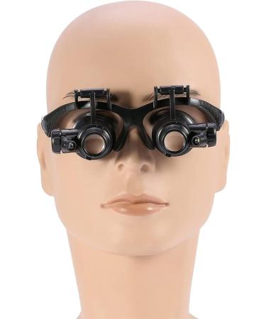 ES Headband Magnifier 10X 15X 20X 25X Magnification Adjustable LED Light Magnifier y Watch Repair Tool Full of Stars - Buy Online on GoSupps.com