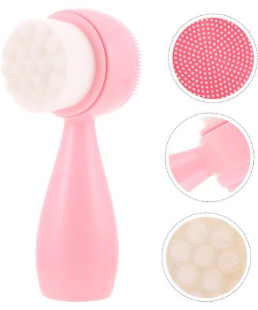 OHPHCALL Silicone Face Brush Hand Scrubber Face Spa Brush Face Cleansing Brush Handheld Face Brush Cleansing Facial Brush Deep Facial Cleaning Brush Silica Gel Portable Accessories Pink 12x4.5cm - Buy Online on GoSupps.com