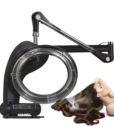Hair Dryer Wall-Mount Infrared Hair Steamer Hair Colour Processor Heater with Adjustable Timer and Temperature Stand Up Hair Dryer 1200w A ()