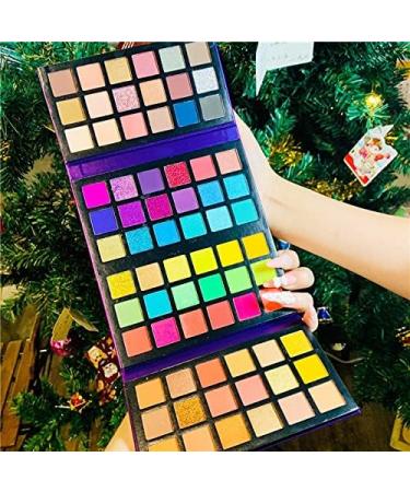 DUnLap Beauty Palette 72 Colors Matte Glitter Eyeshadow Palette Colorful Eyeshadow Neon Eye Pigments Christmas Makeup Palette Professional Eyeshadow Palette 1PC - Buy Online on GoSupps.com