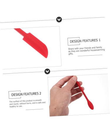 Hapinary 12-Set Silicone Spatula and Jam Scraper for Cosmetic Bottles | Long Handle Kitchen Supply | Ideal for Home Use - Buy Online on GoSupps.com
