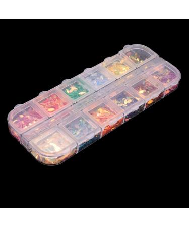 Myhoomowe 3D Shape New Nail Clear Nail Pearl Diy Nail Art Decorations Rhinestone Manicure Tools 3# Colorful Vest Sequins - Buy Online on GoSupps.com