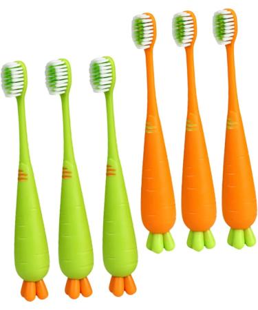 Minkissy 30-Pack Carrot Toothbrushes for Kids - Fun & Colorful Children's Oral Care Travel Brushes - Buy Online on GoSupps.com