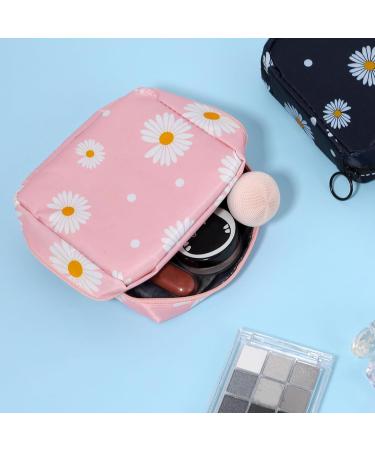 KALIONE 3 Pack Sanitary Napkin Storage Bag | Reusable Menstrual Cup Pouch for Women | Daisy Print | Portable & Zippered | Ideal for Office, School, Travel - Buy Online on GoSupps.com
