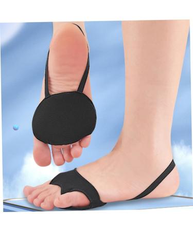 Comfortable High Heel Metatarsal Pads - Breathable Foot Cushions for Women | 1 Pair Black 9.8x7.2cm - Buy Online on GoSupps.com