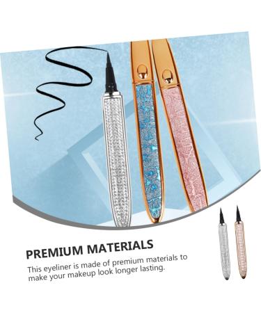 Didiseaon 2pcs Diamond Eyeliner Liquid Eye Liner Eye Beauty Pens Diamond Kits Cosmetics Eyes Rose Gold Plated - Buy Online on GoSupps.com