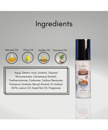 Buy Hazel Cleansing Milk - Gentle Makeup Remover with Hazelnut & Natural Oils | 100 ml - Buy Online on GoSupps.com