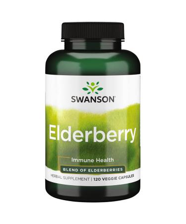Swanson Elderberry Immune Health 120 Veggies Capsules