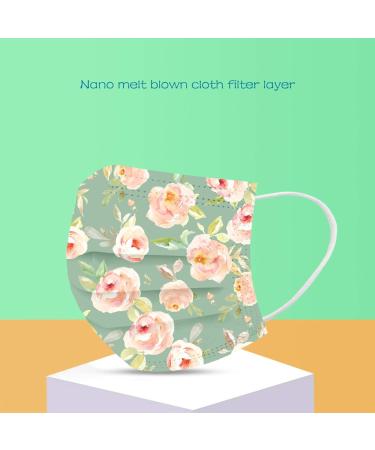 Buy Amyglin 50 Pack 3-Layer Disposable Face Masks - Breathable Non-Woven Butterfly Motif Bandana Scarf for Adults - International Shipping Available - Buy Online on GoSupps.com