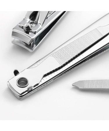 1Pc Heavy Duty Nail Clipper Stainless Steel Toe Finger Nail Clippers Cutter for Men WomenStrong and Long-Lasting - Buy Online on GoSupps.com