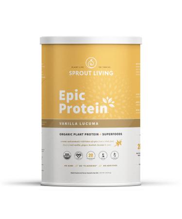 Sprout Living Epic Protein Organic Plant Protein + Superfoods Vanilla Lucuma 2 lb (910 g)