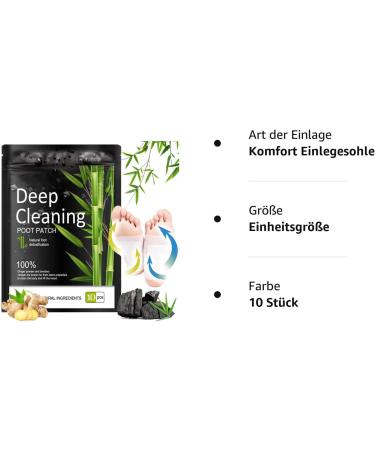 10PCS Detox Foot Pads - Natural Detox Plaster for Deep Cleansing & Foot Care | Improve Sleep & Blood Circulation - Buy Online on GoSupps.com