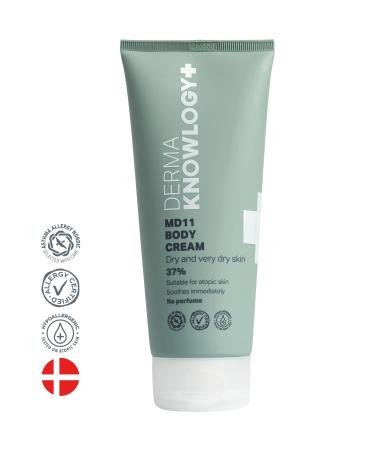Dermaknowlogy MD11 Body Cream 200ml | Soothing Moisturizer for Dry Skin | Perfume-Free | Allergy Certified | Helps Psoriasis & Ichthyosis - Buy Online on GoSupps.com