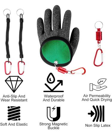 Buy Wavata Waterproof Fishing Gloves - Cutting-Resistant with Magnetism Release Buckle & Safety Rope for Pike & Catfish Handling - Buy Online on GoSupps.com