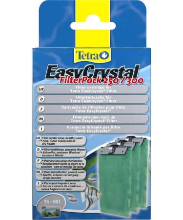 Tetra EasyCrystal Filt Pack 250/300 - Filter Materials for 15-60L Aquariums | 3 Pieces | International Shipping Available - Buy Online on GoSupps.com