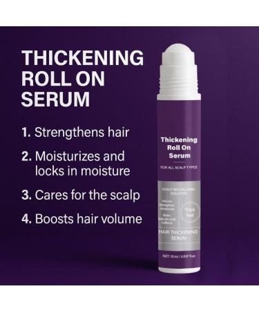 2PCS Roll On Hair Growth Serum for Thickening Scalp Care Treatment to Strengthen Hair & Boost Volume For All Scalp Types 15ML - Buy Online on GoSupps.com