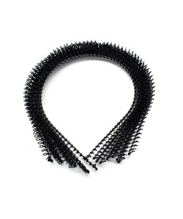 6Pcs Unisex Black Metal Teeth Comb Headband Hair Hoop - Stylish Headwear Accessory for Women Men - Buy Online on GoSupps.com