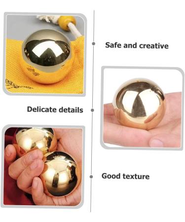 Buy Tovinanna 4-Piece Brass Massage Balls - Hand Exercise & Fitness Roller - Handmade Copper Golden Gift - Buy Online on GoSupps.com