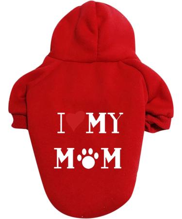 Waterproof Winter Dog Coat & Warm Jacket for Puppies - Fleece Hoodie for Medium Dogs | 9XL (11111debka-Red) - Buy Online on GoSupps.com