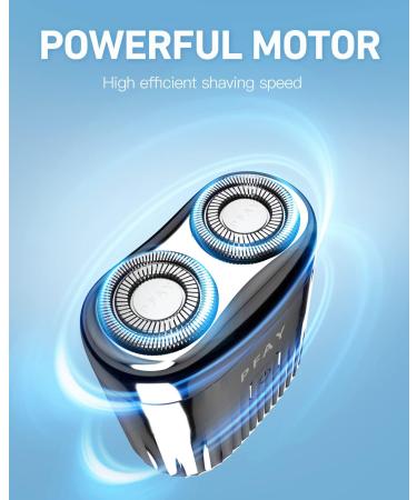PFAY Portable Electric Razor - Waterproof Travel Shaver for Men & Women | Rechargeable Lightweight Rotary Shaver for Wet & Dry Shave | Perfect Valentine's Day Gift - Buy Online on GoSupps.com