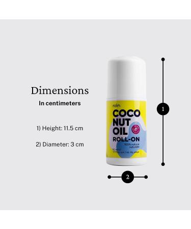 50ml 100% Fractionated Coconut Oil Roll-On | Multi-Purpose Body & Face Moisturizer | Skin Repair & Stretch Marks Oil | Unisex - Buy Online on GoSupps.com